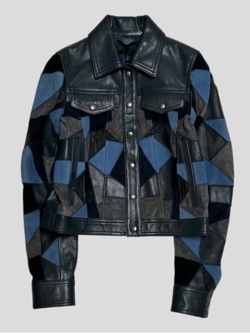 Diesel Patchwork Leather Jacket 38 / US 6